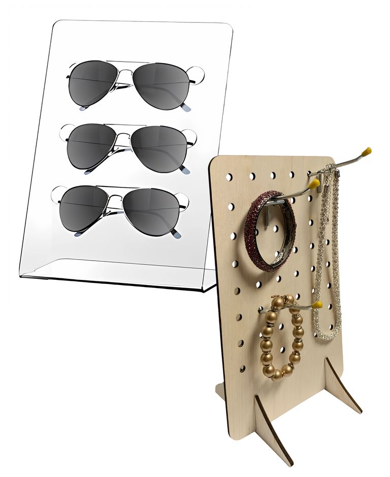 PegboardAndGlassesStand PegboardsAnndGlassesDisplay