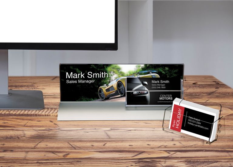 Business Card Holders on Desktop Business Card Holders on Desktop