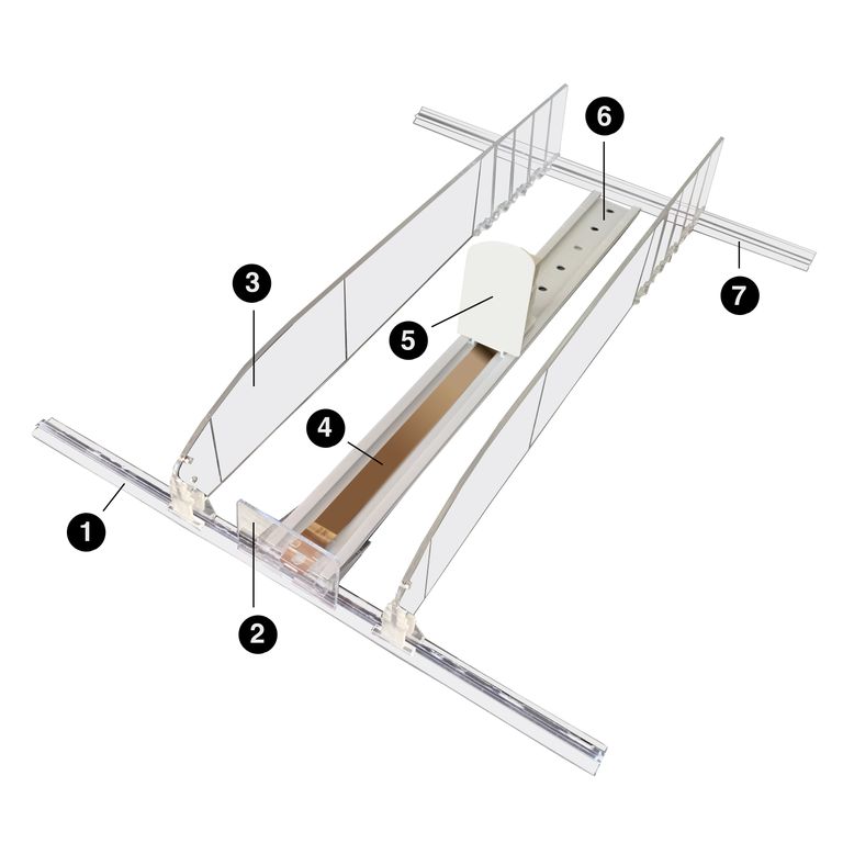 Series VI shelf pusher Series VI Shelf Pushers