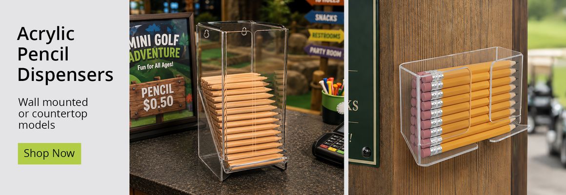 Countertop and Wall Mounted Pencil Dispensers