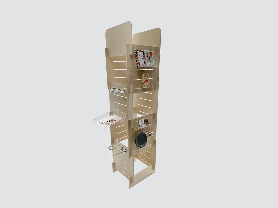 Wooden Display Tower