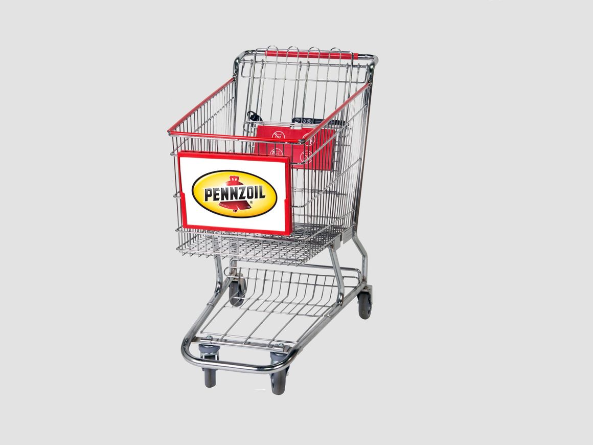 Shopping Cart Advertising Frame