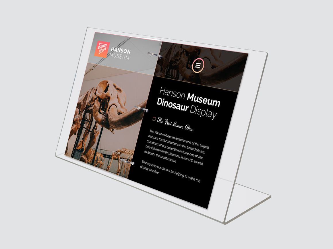 Easel Display with Ring Binder