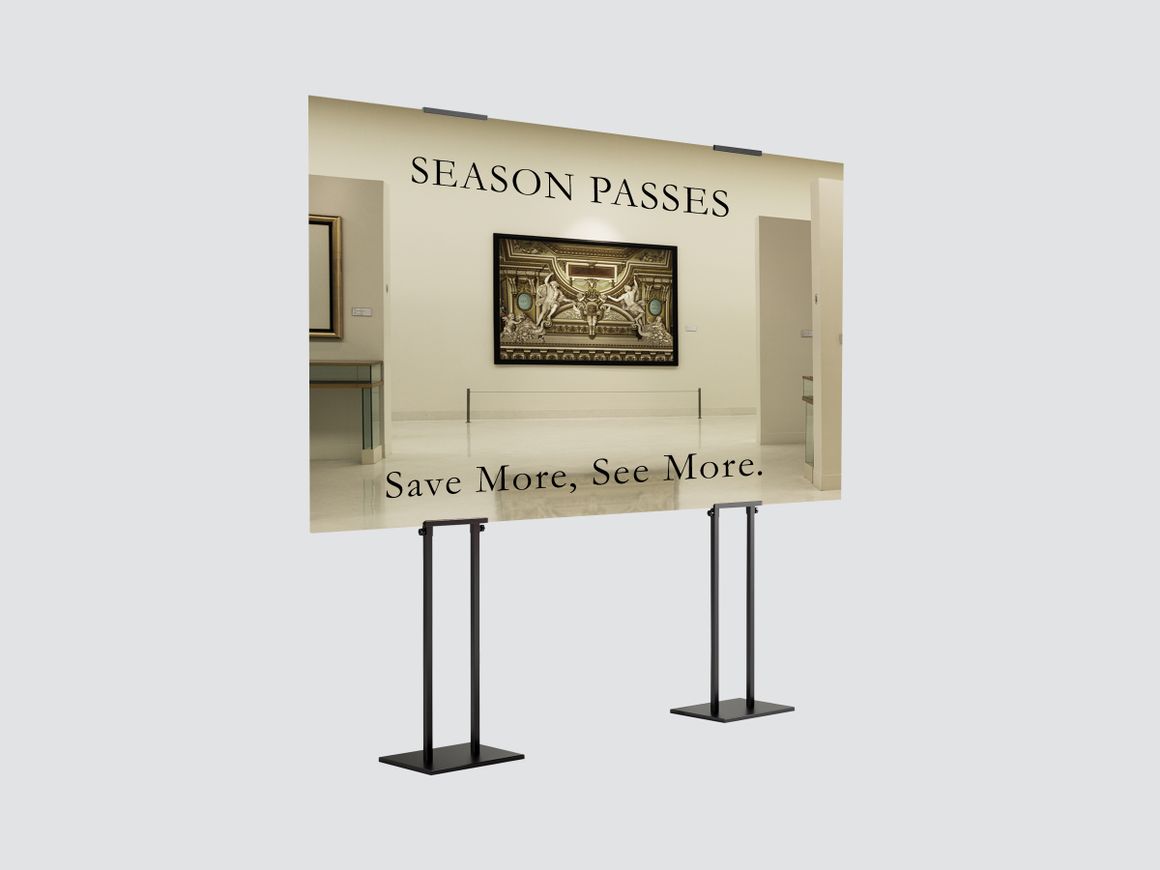 Adjustable Height Poster Stands