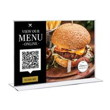 Durable & Clear Acrylic & PVC Table Top Menu Holders