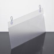 Folded PVC Sign Holder with Clip