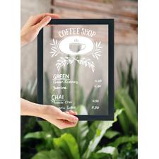 Chalk Board Transparent with Wooden Frame