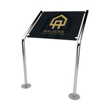 Twin 42 Series Inox Sign Stand