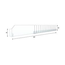 Series MR Curved Shelf Divider With Break Points