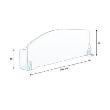 Series SR Curved Shelf Divider With Stopper