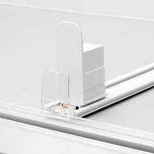 Series VI Narrow Shelf Stock Pusher With Full Height Stopper