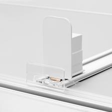 Series VI Wide Shelf Pusher With Half-Height Stopper