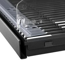 Series PEK Shelf Divider Rail With Cutouts