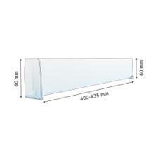 Series MP Straight Shelf Divider With Product Stopper