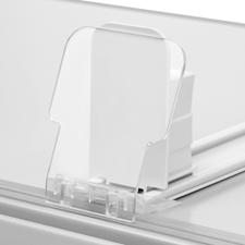 Series VI Wide Shelf Pusher With High Angled Stopper