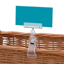 Large Price Card Holder With Clamp