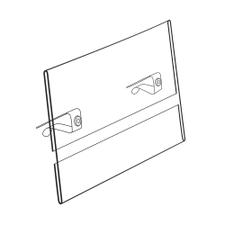 Sign Holder for Horizontal Panels - 5.5 x 3.5