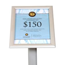 Curved Sign Stand