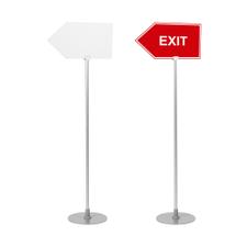 Como Series Arrow Shaped Sign Stand