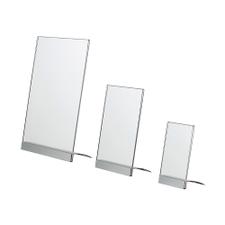 Slanted Desktop Poster Holder with Aluminum Base