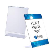 Acrylic Slant Back Sign Holder