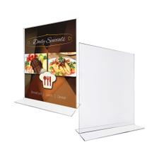 Acrylic T-Shaped Menu Card Holder