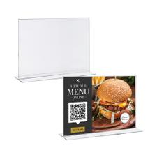 Acrylic T-Shaped Menu Card Holder