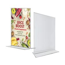 Acrylic T-Shaped Menu Card Holder