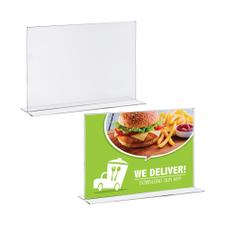 Acrylic T-Shaped Menu Card Holder