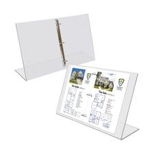 Acrylic Easel Display with Ring Binder Mechanism