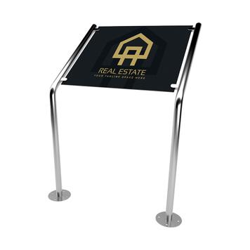 Twin 42 Series Inox Sign Stand