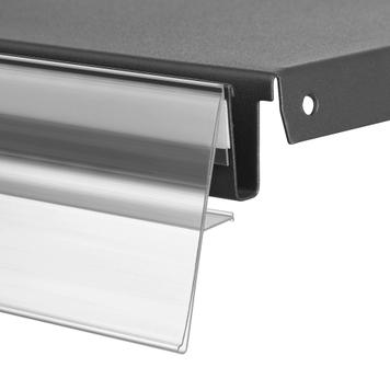 Series NO Adhesive Shelf Edge Strip With Support Bar