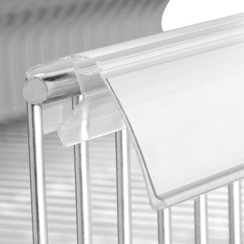 Series TD/M Shelf Edge Strip, 1" Ticket Height