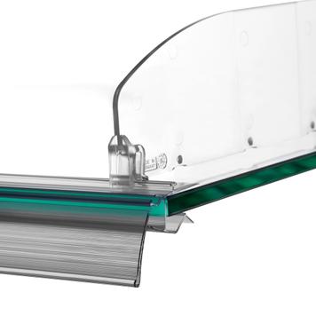 Shelf Edge Strip Series GLS with Front Divider Rail