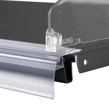 Series DBR Hinged Shelf Edge Strip with Front Divider Rail