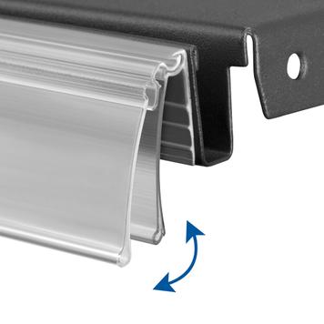 Series WLK Hinged Shelf Edge Strip