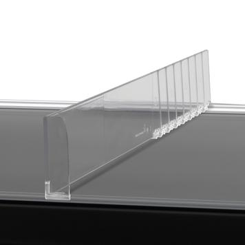 Series MP Striaght Shelf Divider With Stopper, With Break Points