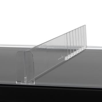 Series MP Straight Shelf Divider With Stopper, With Break Points