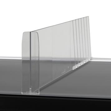 Series MP Straight Shelf Divider With Stopper, With Break Points