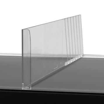 Series MP Straight Shelf Divider With Stopper, With Break Points