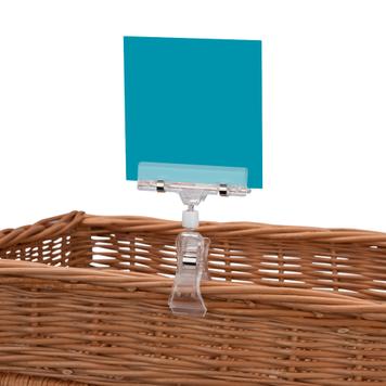 Price Card Holder With Clamp
