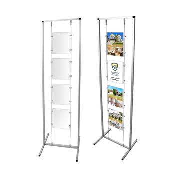 Construct Series Poster Stand with Cable Hanging System