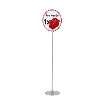 Como Series Circle Shaped Sign Stand