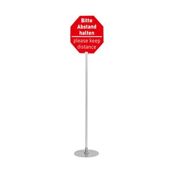 Como Series Octagon Shaped Sign Stand