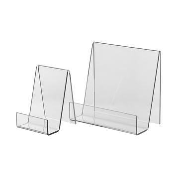 2 Part Book Stand Clear Acrylic Book Holder Book Display Easel