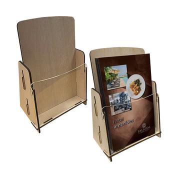 Wooden Brochure Holder, Half Letterhead Size