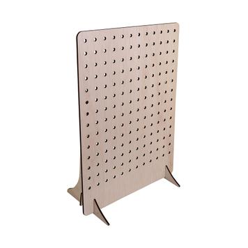 Wooden Pegboard Display