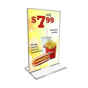 Acrylic Sign Holder with removable Base