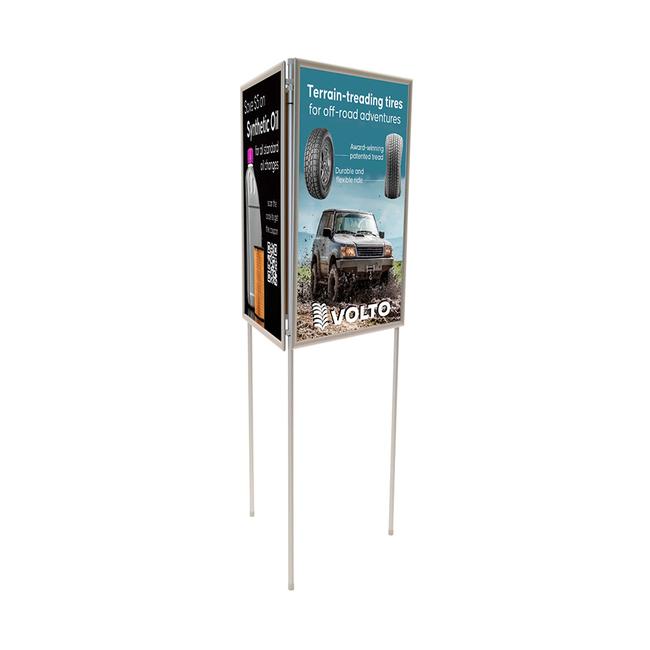 Wooden Poster Stands, 3 Posters A4 each