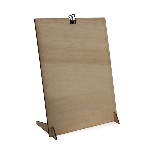 Wooden Poster Stands, 3 Posters A4 each